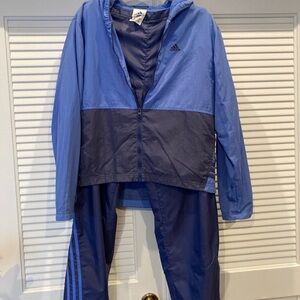 Adidas Woman’s Two-Tone Blue Tracksuit
